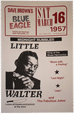 Little Walter at the Blue Eagle bootleg poster